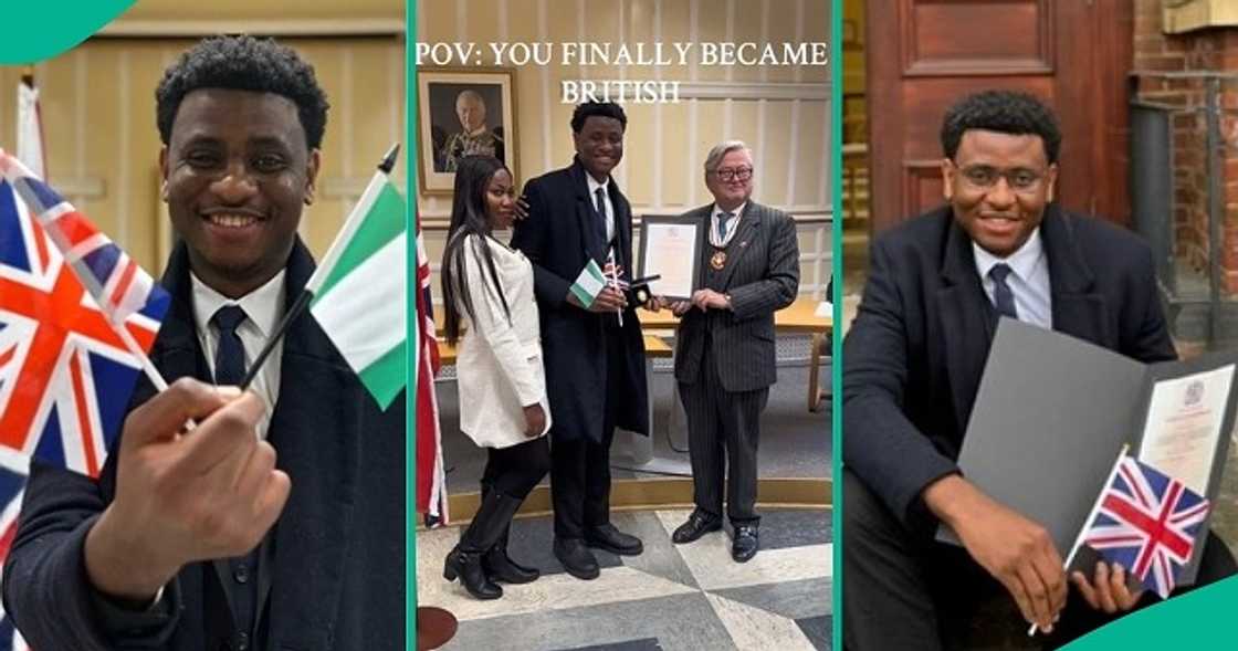 Man becomes British citizen Man becomes British citizen