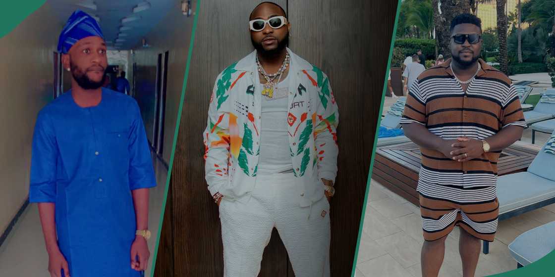 A fan and Davido's brother Adewale exchange words in football bant A fan and Davido's brother Adewale exchange words in football bant