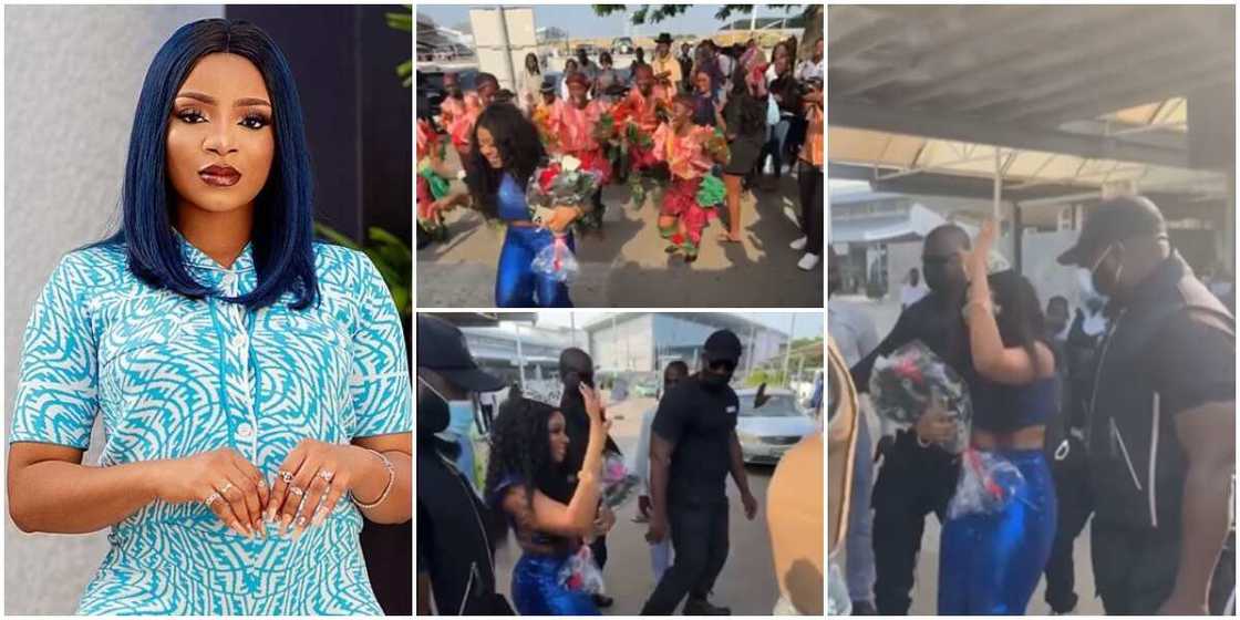 BBNaija homecoming: Fans welcome Queen in Abuja BBNaija homecoming: Fans welcome Queen in Abuja