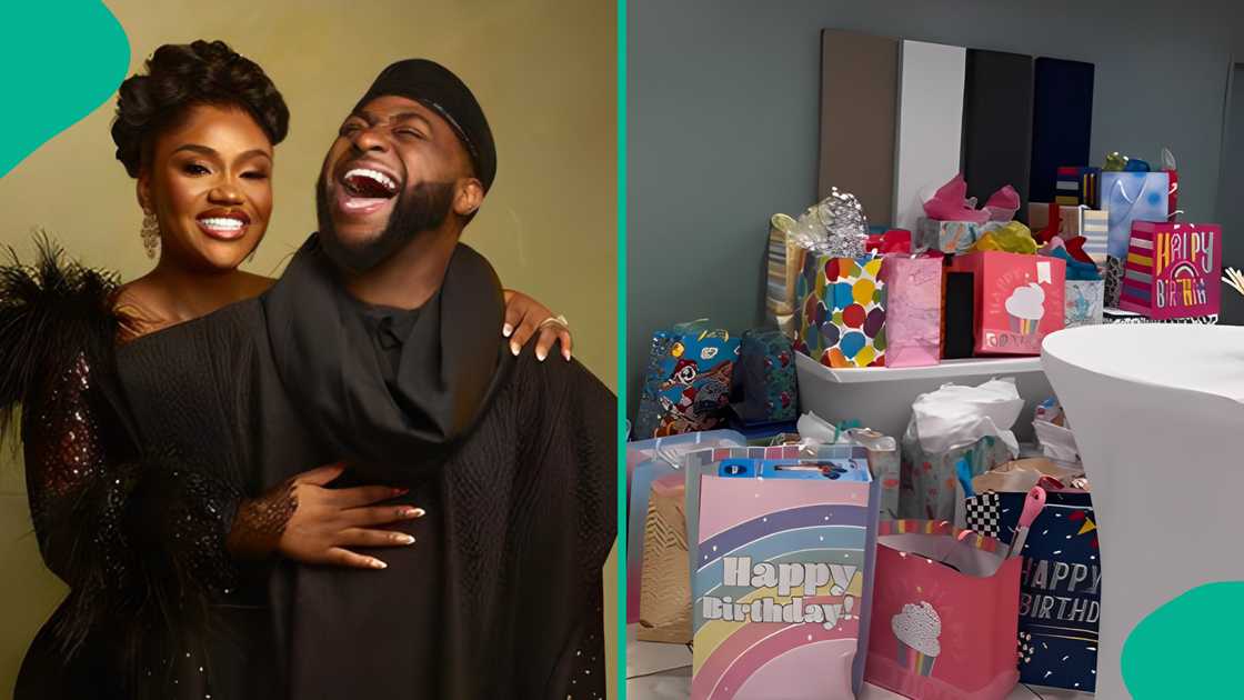 Davido's twins' party packs emerges online. Davido's twins' party packs emerges online.