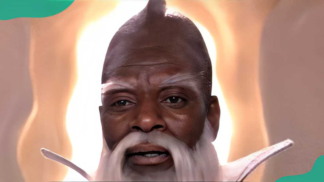 The NeverEnding Story cast member, Moses Gunn then. The NeverEnding Story cast member, Moses Gunn then.