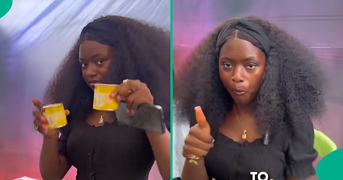 A Nigerian lady showed how her church served breakfast to members. A Nigerian lady showed how her church served breakfast to members.