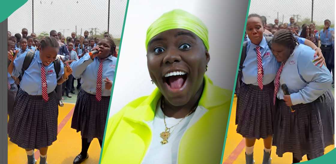 Teni visits alma mater