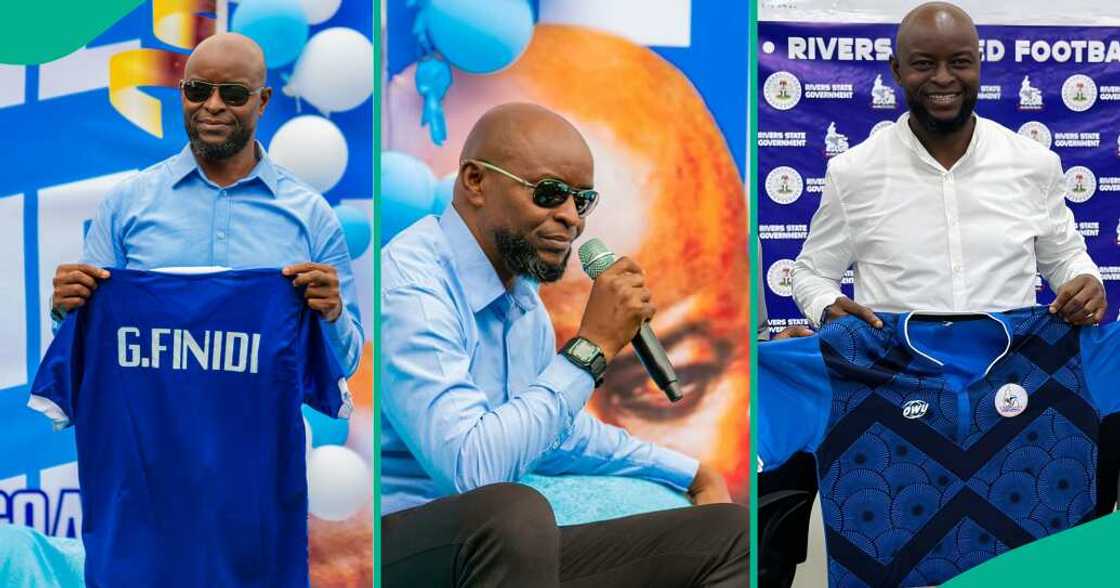 Rivers United unveils former Super Eagles coach Finidi George Rivers United unveils former Super Eagles coach Finidi George