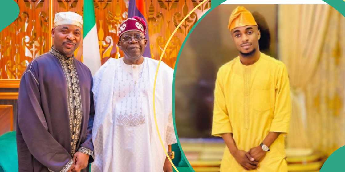 MC Oluomo and Tinubu, MC Oluomo's son celebrates father's NURTW post