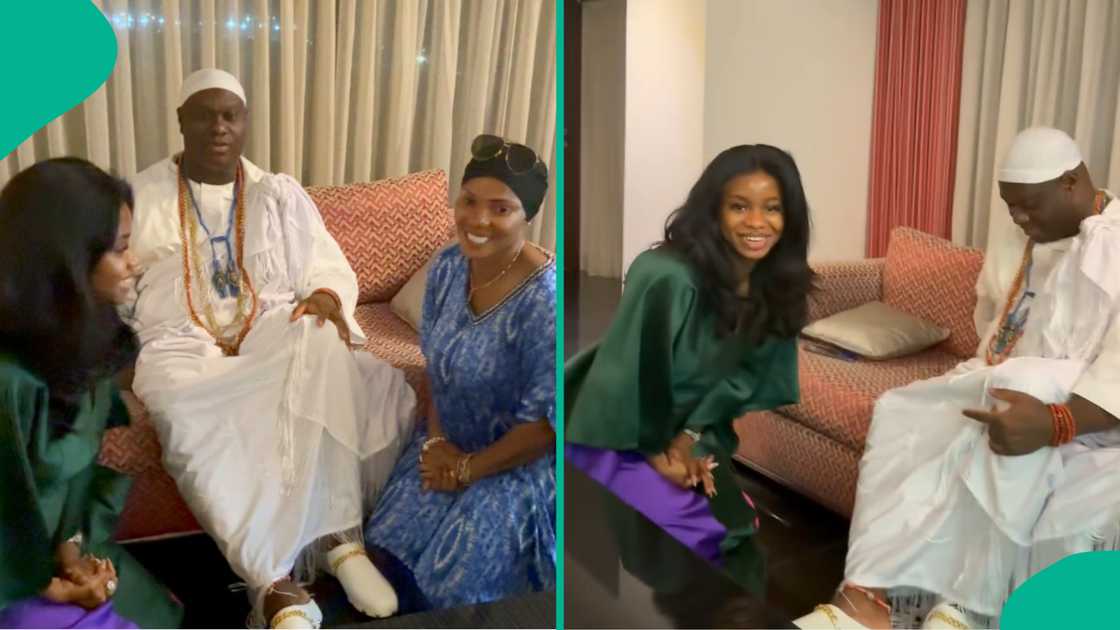 Iyabo Ojo invites Ooni of Ife to Priscy and Juma Jux's wedding. Iyabo Ojo invites Ooni of Ife to Priscy and Juma Jux's wedding.
