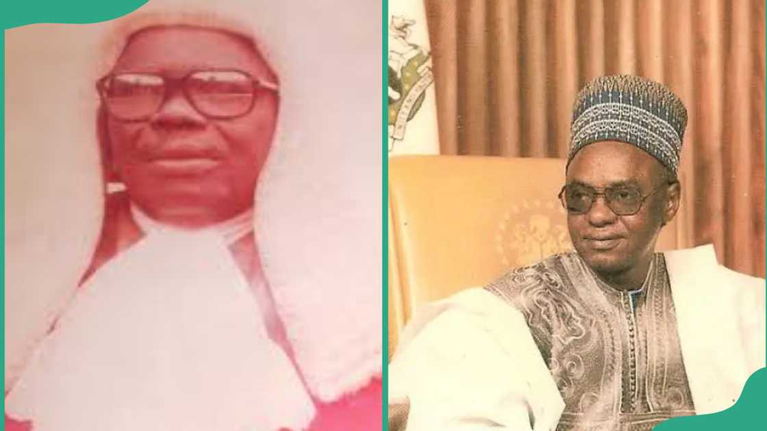 Victor Ovie-Whiskey, the second chair of FEDECO and President Shehu Shagari