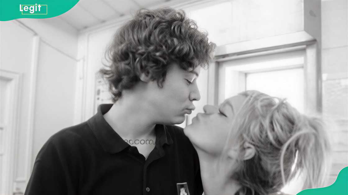 Harry Styles and Felicity Skinner share a romantic moment