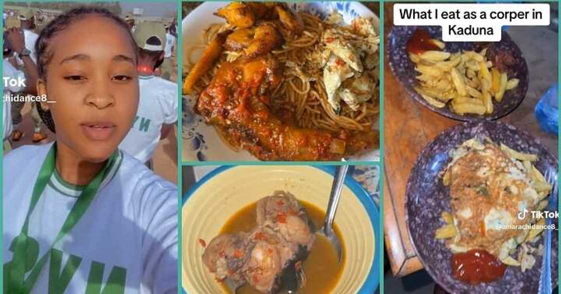 Amarachi Uyanne shares video of her meals at NYSC camp