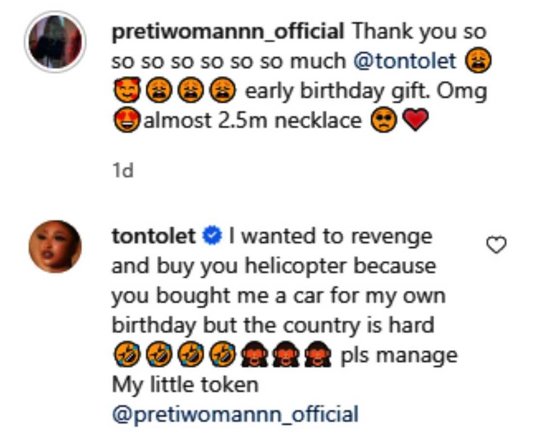 Tonto Dikeh and her friend Melisa Tonto Dikeh and her friend Melisa