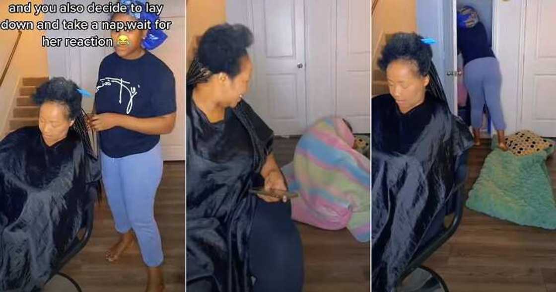 Hairdresser abandons client Hairdresser abandons client