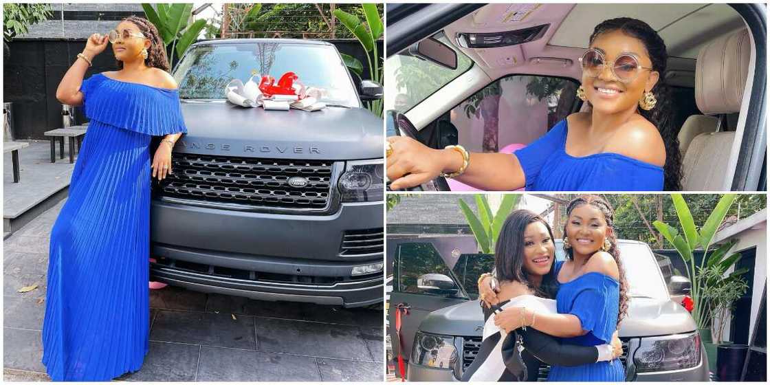 Actress Mercy Aigbe surprised with a brand new Range Rover HSE as birthday gift Actress Mercy Aigbe surprised with a brand new Range Rover HSE as birthday gift