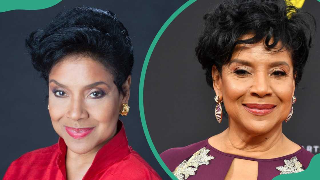 Phylicia Rashad then (L) and now (R)