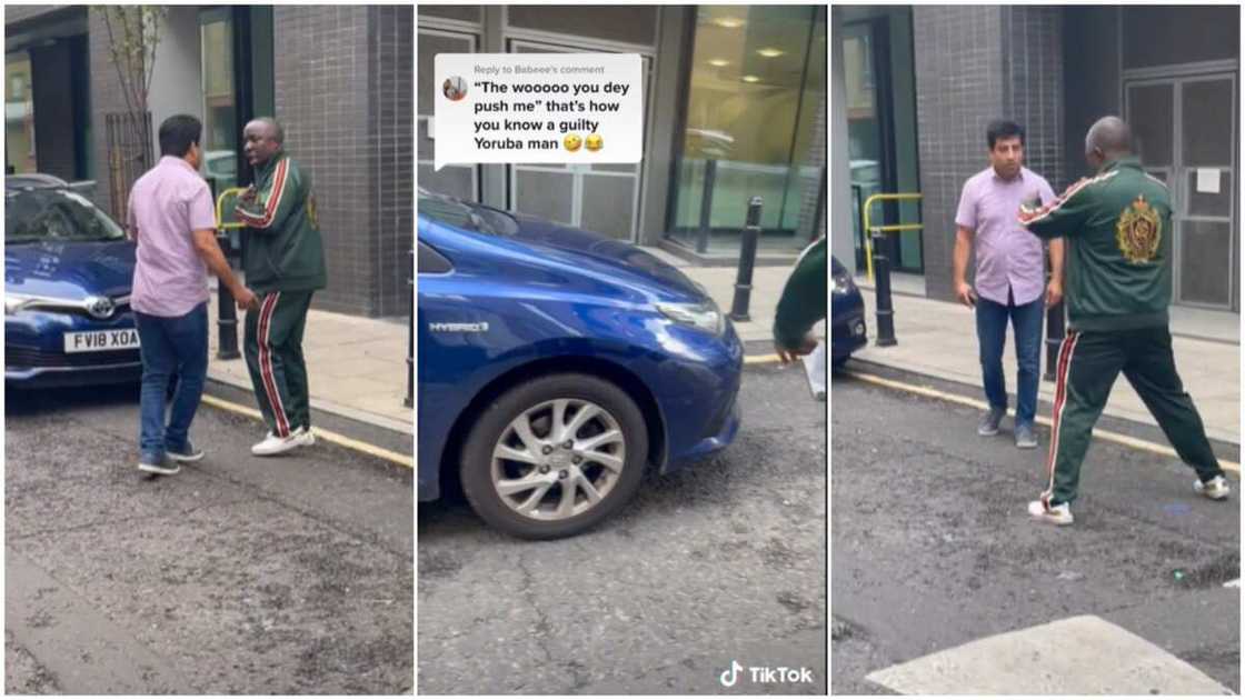 Car accidents in the UK/argument between two road users. Car accidents in the UK/argument between two road users.