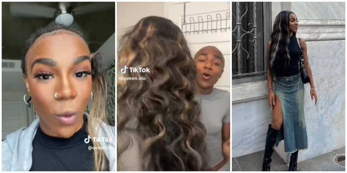 Lady's wig gets stolen Lady's wig gets stolen
