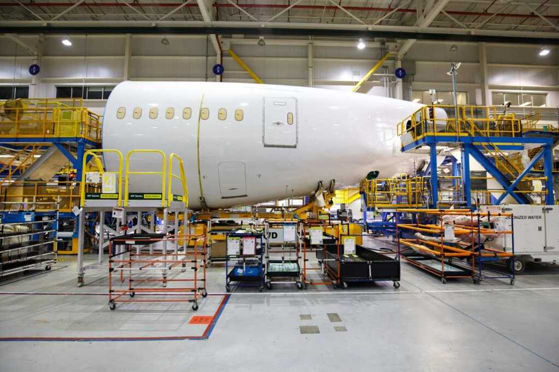 The factory floor at Boeing's North Charleston, South Carolina, manufacturing facility for the 787 Dreamliner The factory floor at Boeing's North Charleston, South Carolina, manufacturing facility for the 787 Dreamliner