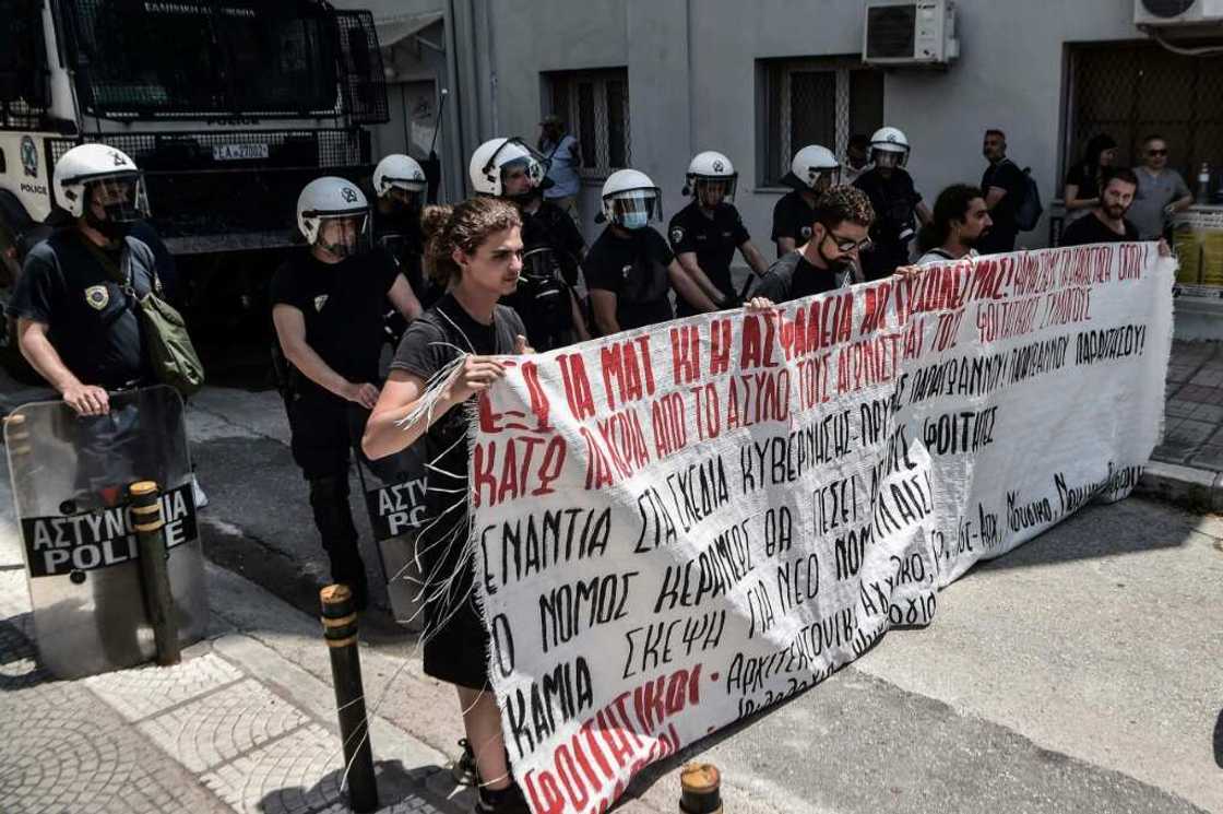 A police presence in universities is highly controversial in Greece A police presence in universities is highly controversial in Greece