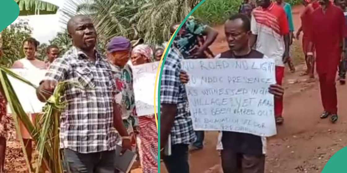 Residents protest Residents protest