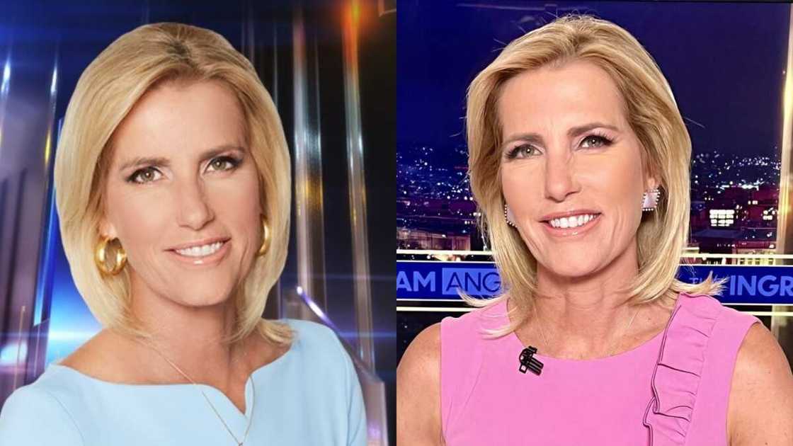 Laura Ingraham wearing blonde hairstyles. Laura Ingraham wearing blonde hairstyles.
