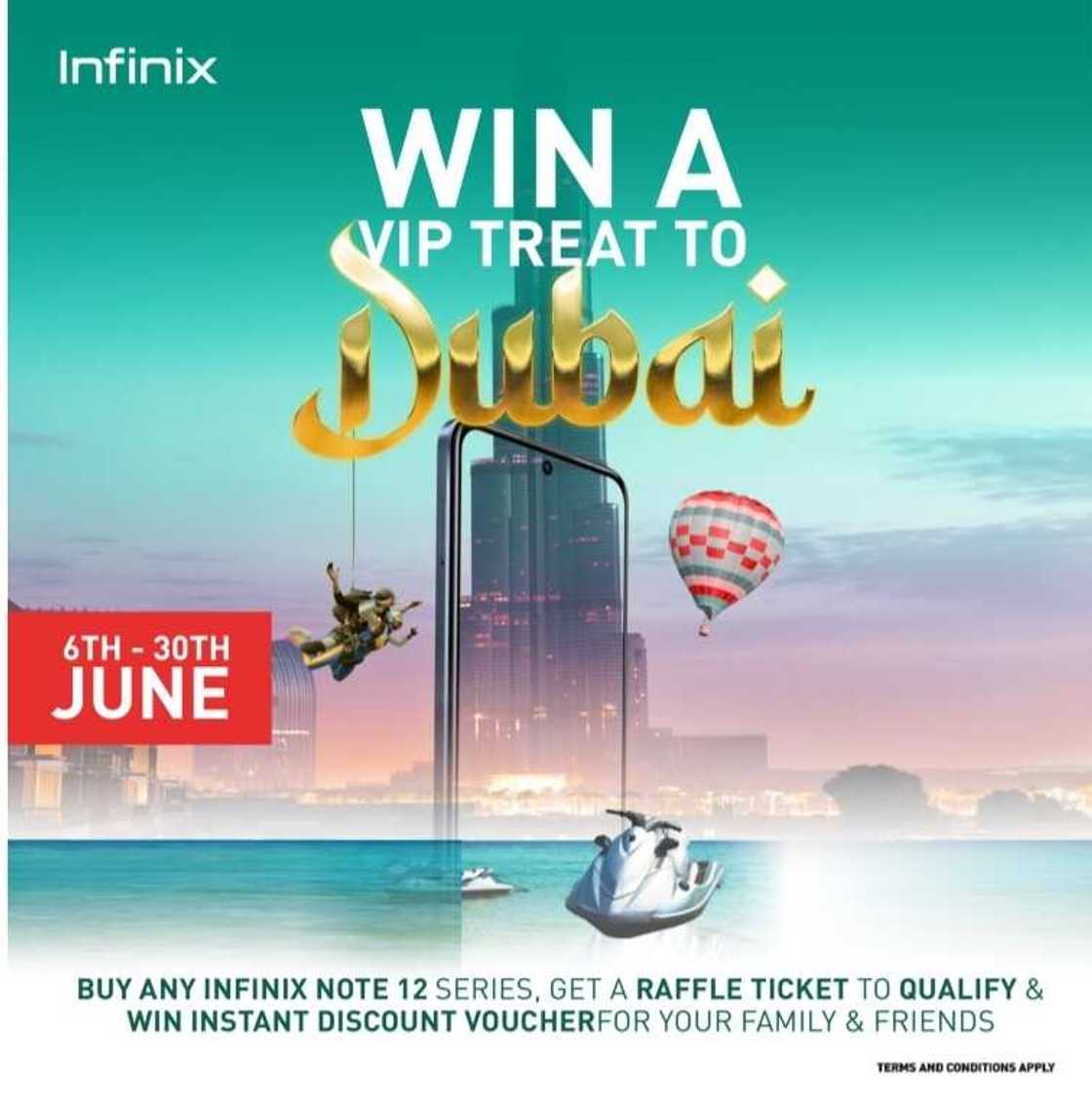 Buy the Infinix Note 12 to Win Concert Tickets and Qualify for a Free Trip to Dubai