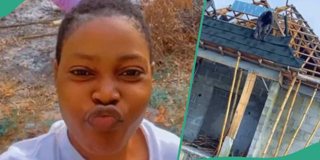 The Nigerian lady showed her new house