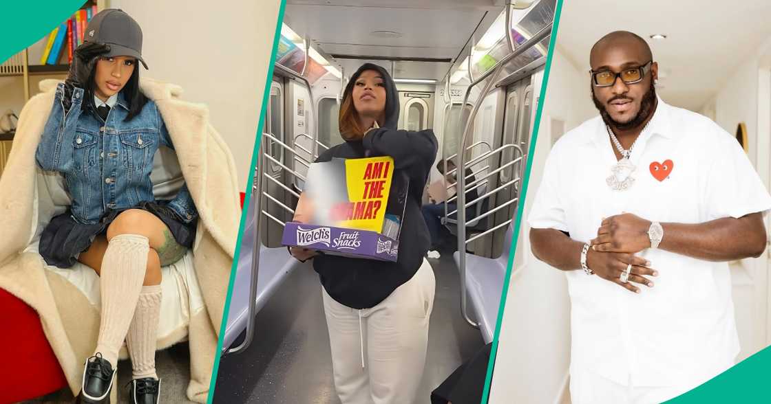 Cardi B seen on train speaking about her songs and selling CDs to passengers in transit Cardi B seen on train speaking about her songs and selling CDs to passengers in transit