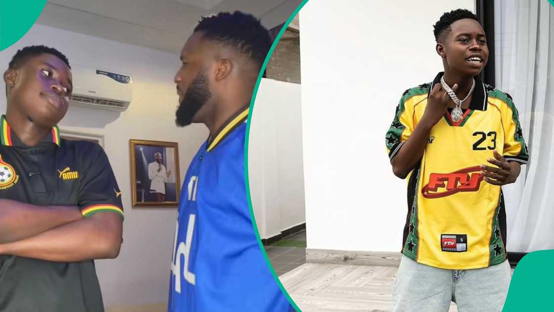 Video of gospel singer Ebuka Songs and TikToker Peller speaking in tongues goes viral on social media. Video of gospel singer Ebuka Songs and TikToker Peller speaking in tongues goes viral on social media.