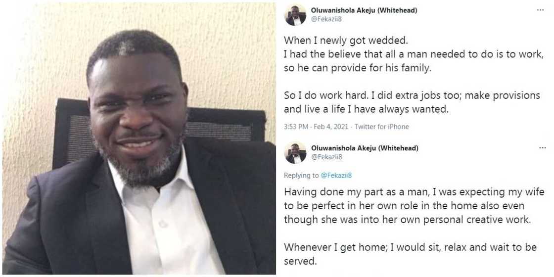 Nigeria man shares scary incident that made him start doing house chores with his wife Nigeria man shares scary incident that made him start doing house chores with his wife