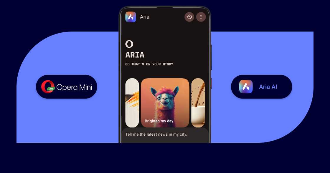 AI Aria now available to millions of Opera Mini users in Nigeria, without extra data costs AI Aria now available to millions of Opera Mini users in Nigeria, without extra data costs