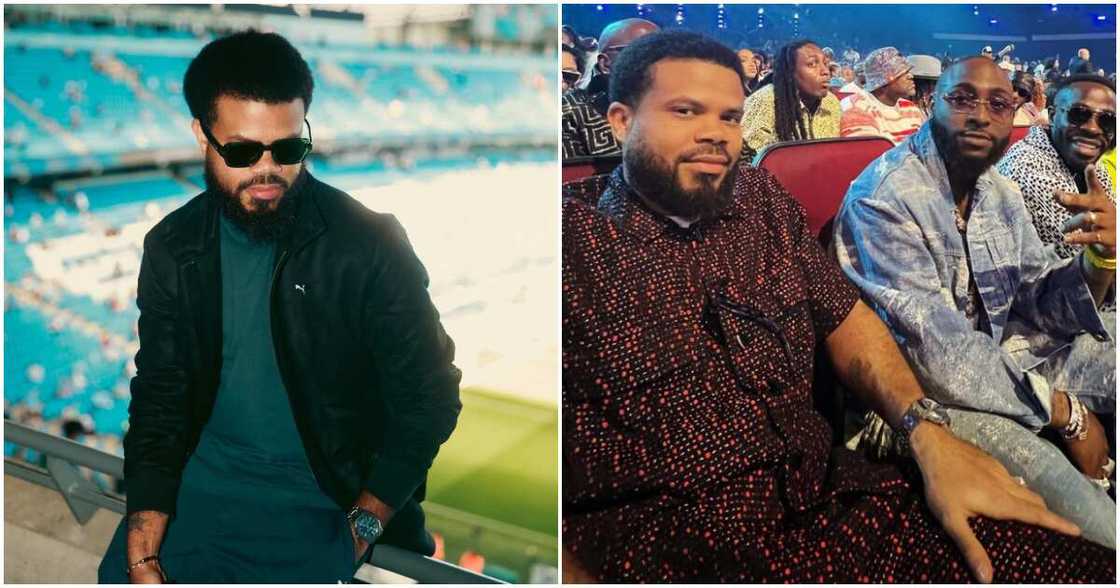 Davido's manager Asa Asika says he has no degree but pays 100 people's salaries. Davido's manager Asa Asika says he has no degree but pays 100 people's salaries.