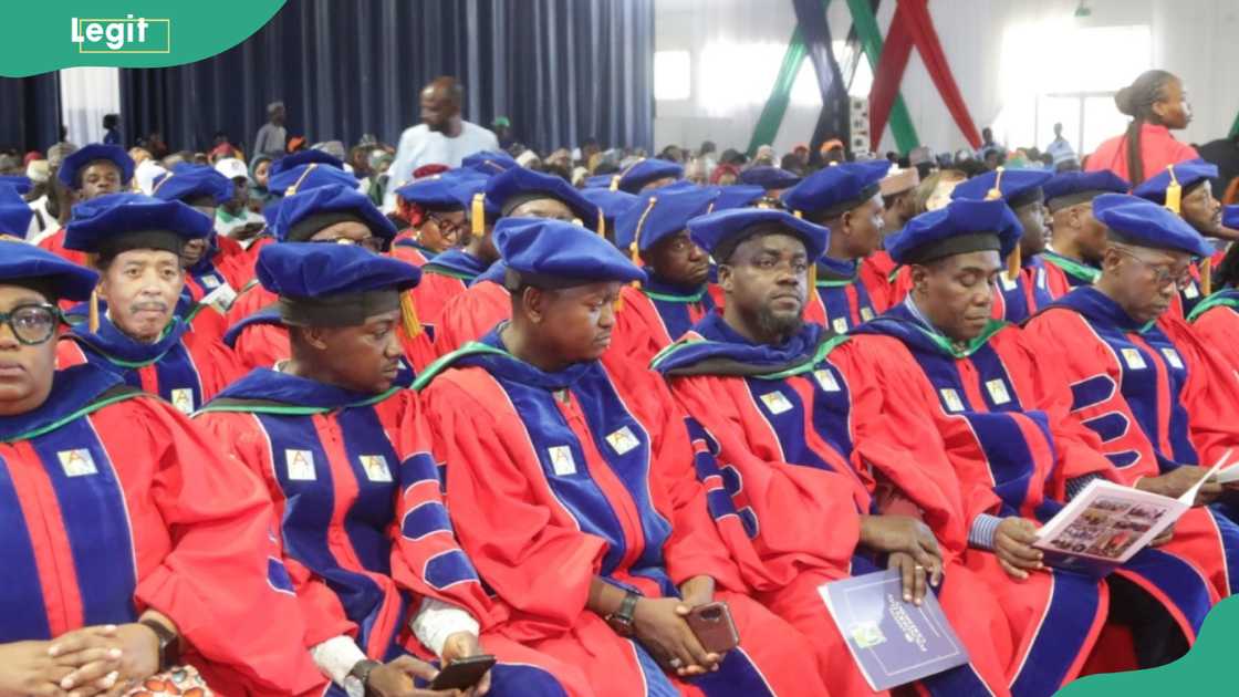 A graduation ceremony at the American University of Nigeria A graduation ceremony at the American University of Nigeria
