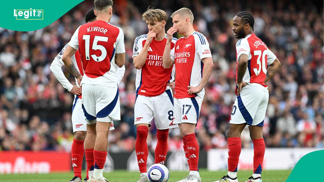 Oleksandar Zinchenko, Jakub Kiwior, Raheem Sterling, Martin Odegaard, Arsenal, AFC Bournemouth, Emirates Stadium, London, England, Premier League. Oleksandar Zinchenko, Jakub Kiwior, Raheem Sterling, Martin Odegaard, Arsenal, AFC Bournemouth, Emirates Stadium, London, England, Premier League.
