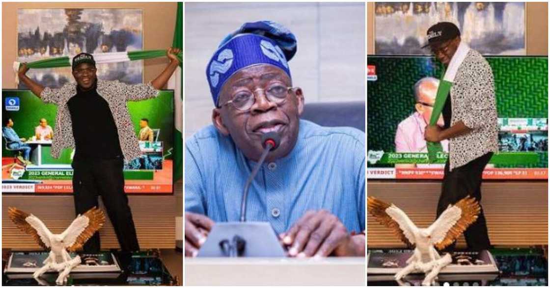 Photos of Pastor Tobi and Tinubu