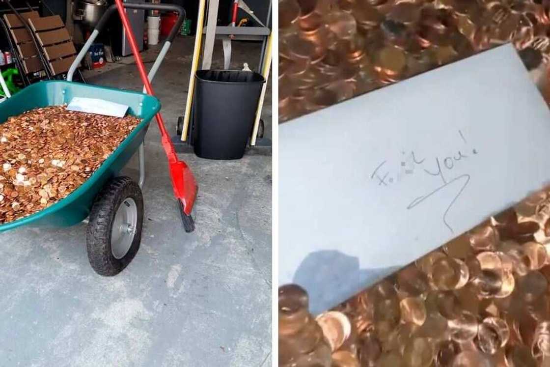Paycheque delivered on a wheelbarrow Paycheque delivered on a wheelbarrow