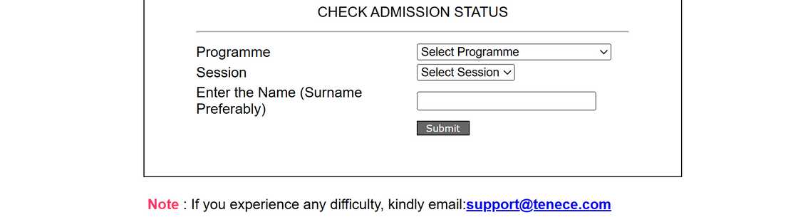 ESUT's admission status checker for ICS, ESPLE and Sandwich students ESUT's admission status checker for ICS, ESPLE and Sandwich students
