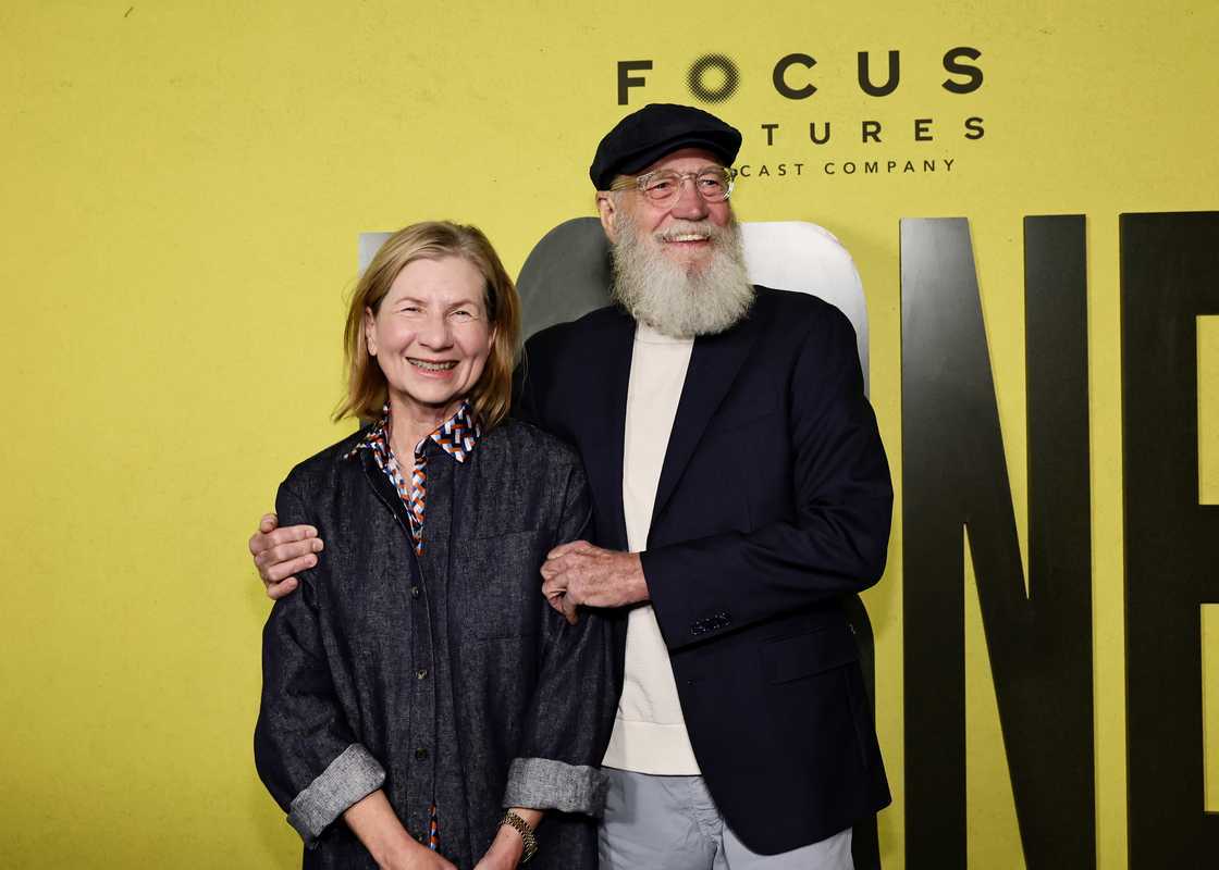 Regina Lasko and David Letterman attend the "Lorne" New York Premiere in New York City Regina Lasko and David Letterman attend the "Lorne" New York Premiere in New York City