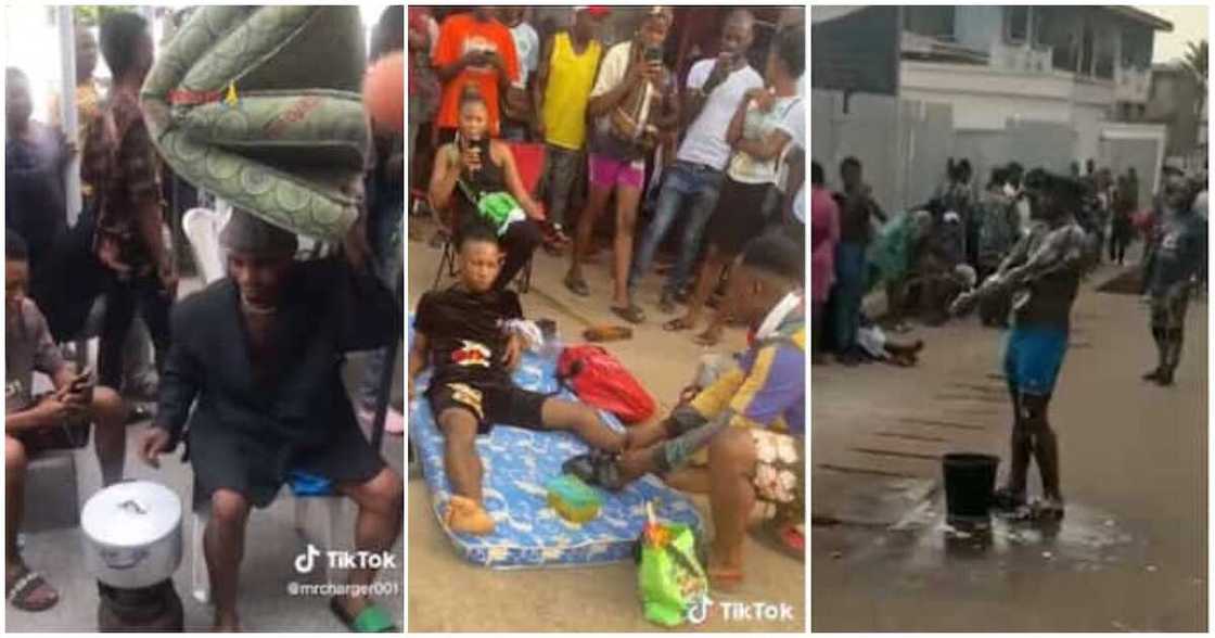 Frustrated customers, bankers versus customers, naira redesign, new naira, CBN, man storms bank Frustrated customers, bankers versus customers, naira redesign, new naira, CBN, man storms bank