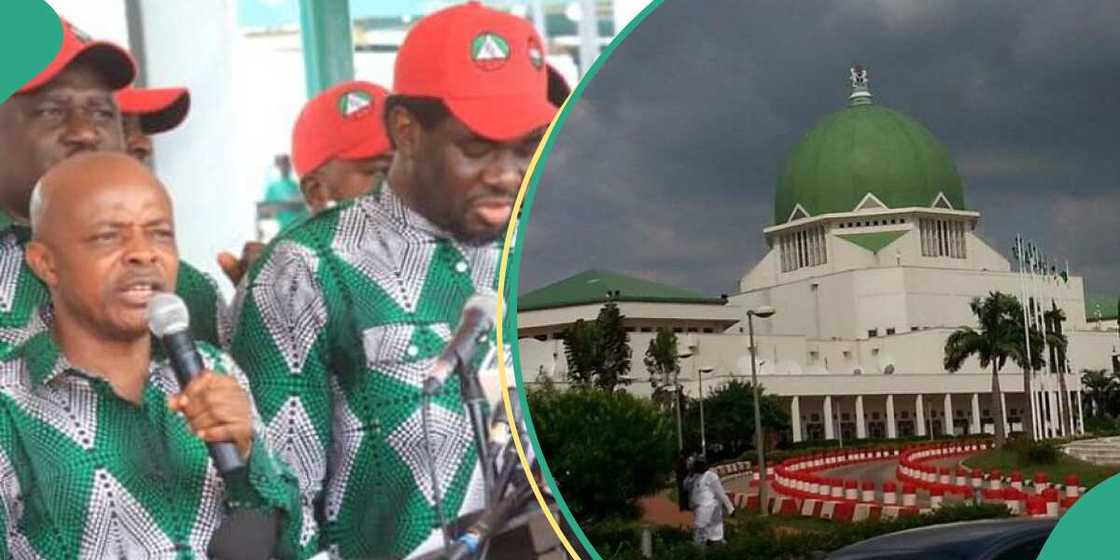 NLC officials shut down National Assembly Complex in Abuja NLC officials shut down National Assembly Complex in Abuja