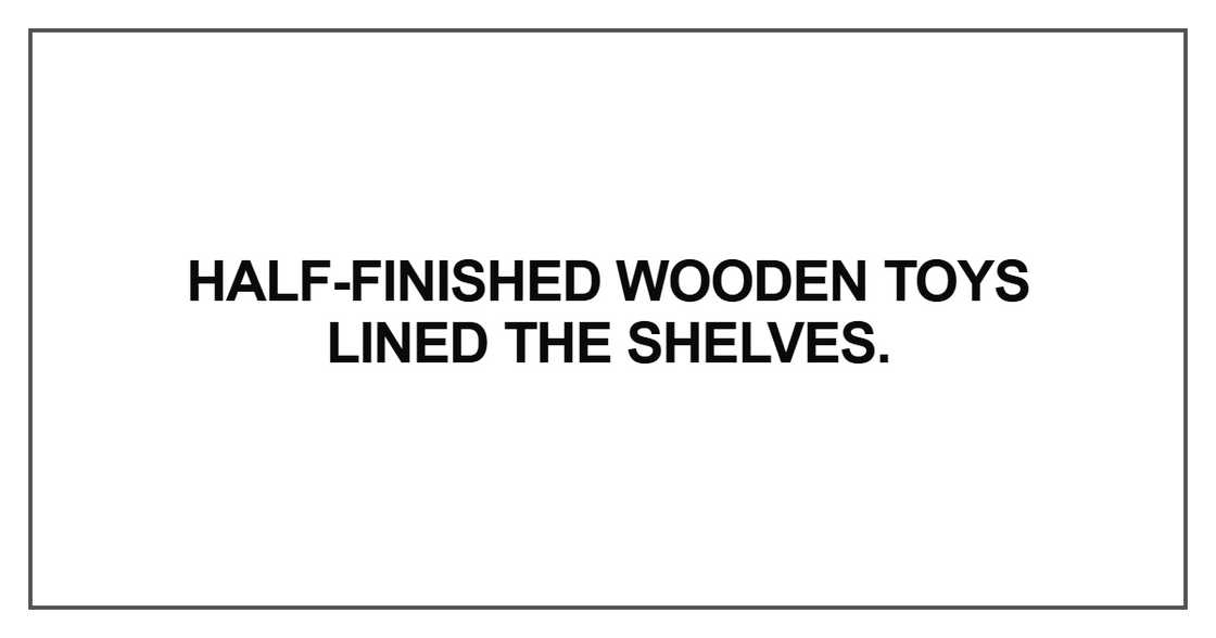 Half-finished wooden Half-finished wooden