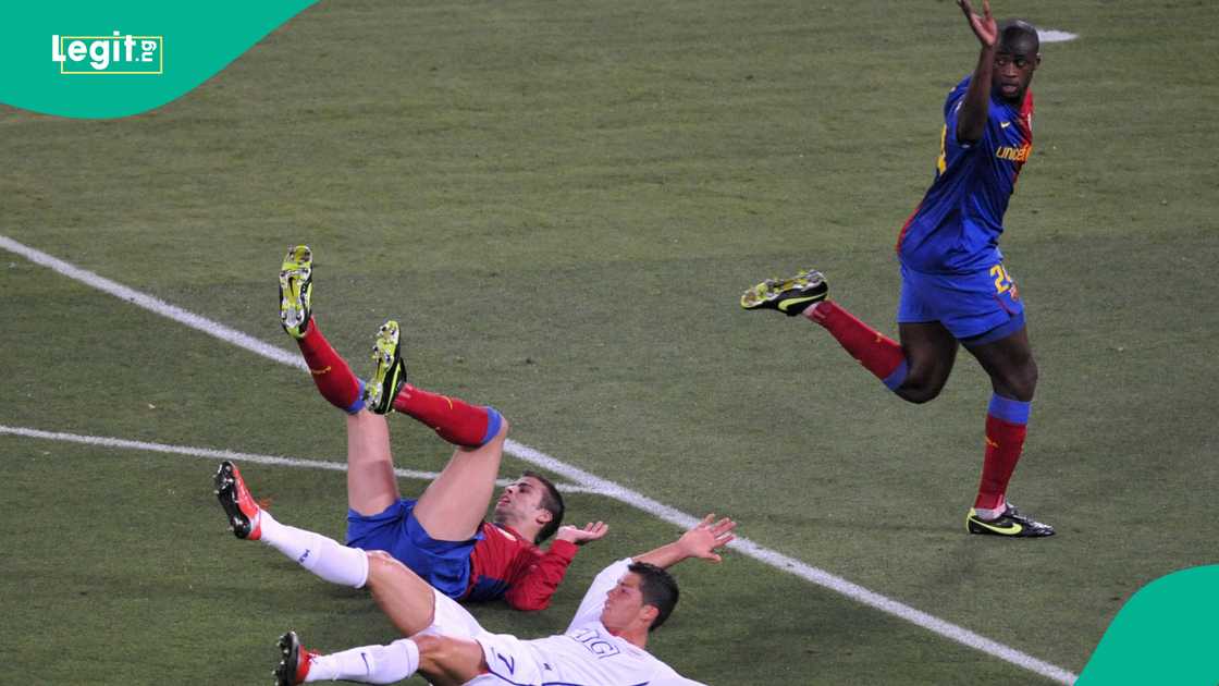 Former Barcelona star Yaya Toure gives tip on how to stop Cristiano Ronaldo. Former Barcelona star Yaya Toure gives tip on how to stop Cristiano Ronaldo.
