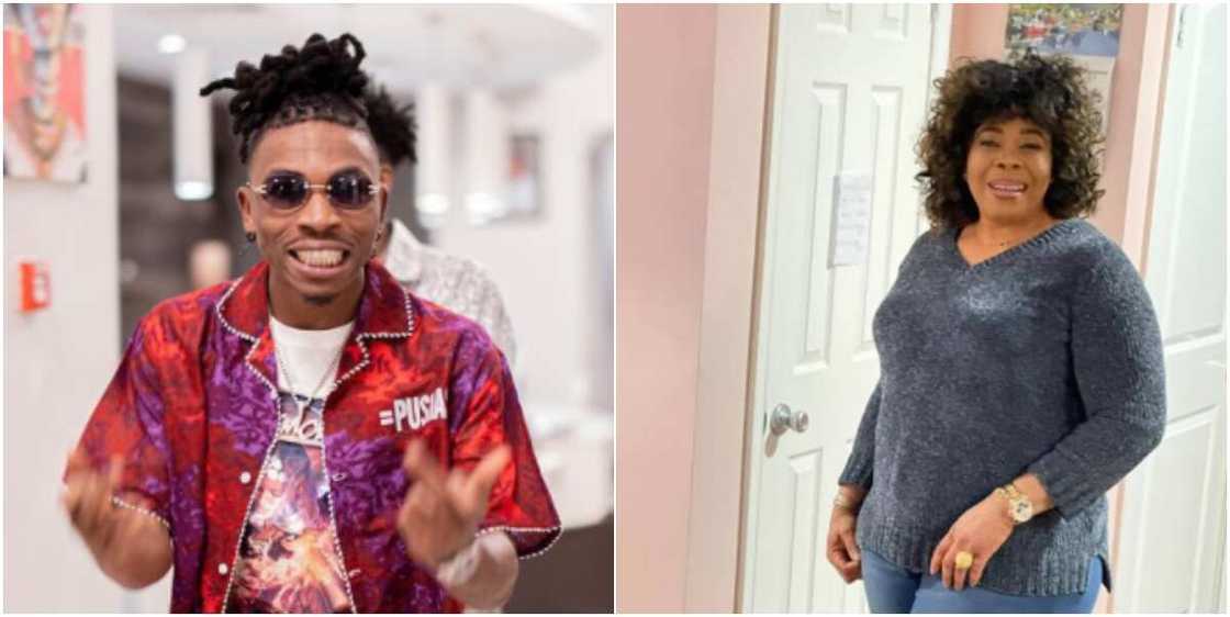 Fans React As Mayorkun Visits Mom Excited And Kid Sister US Fans React As Mayorkun Visits Mom Excited And Kid Sister US