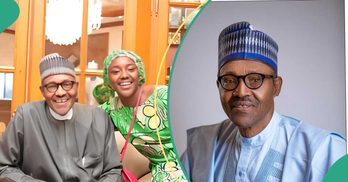 Late Muhammadu Buhari's daughter Noor mourns him on social media, Nigerians react Late Muhammadu Buhari's daughter Noor mourns him on social media, Nigerians react