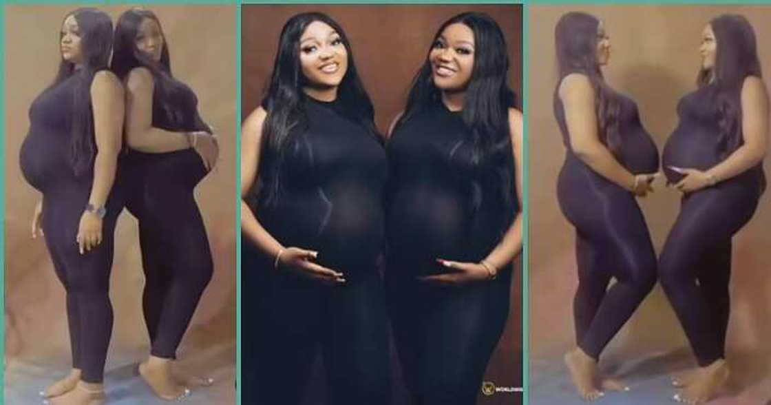 Identical twin women get pregnant and deliver their babies at the same time Identical twin women get pregnant and deliver their babies at the same time