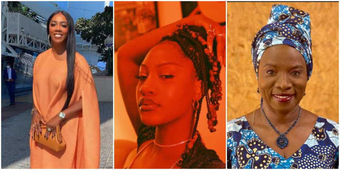 Tiwa Savage Tem and Angelique Kidjo Tiwa Savage Tem and Angelique Kidjo