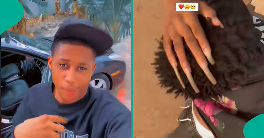 Man shows his nails after one-year growth, shares its effect Man shows his nails after one-year growth, shares its effect