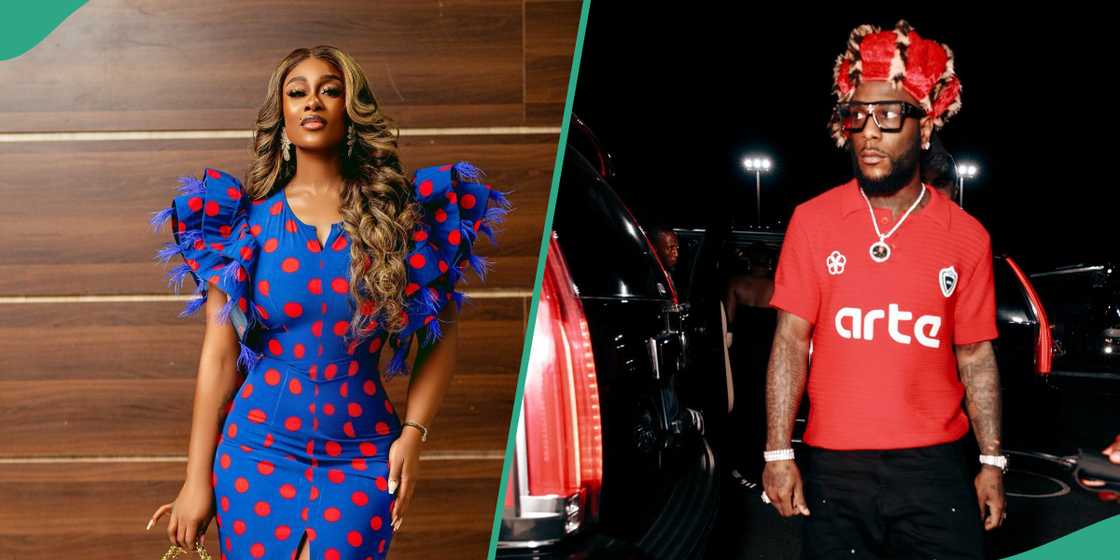 Uriel and Burna Boy rock lovely outfits Uriel and Burna Boy rock lovely outfits