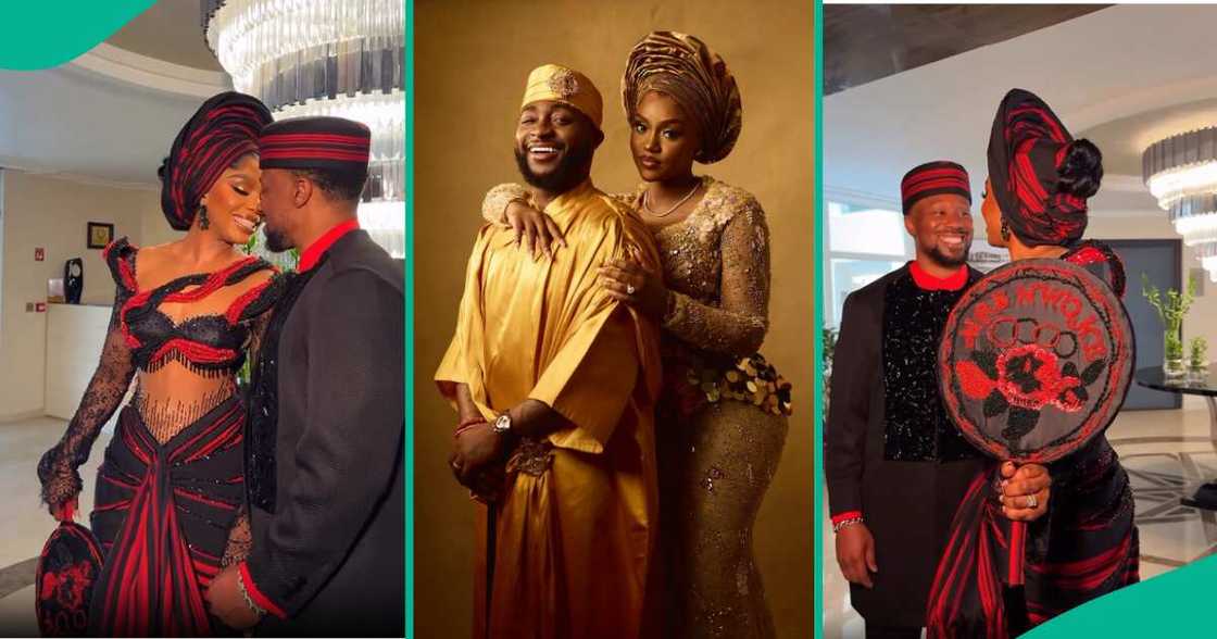 Nigerians compare Davido and Chioma's wedding to Sharon Ooja's own. Nigerians compare Davido and Chioma's wedding to Sharon Ooja's own.