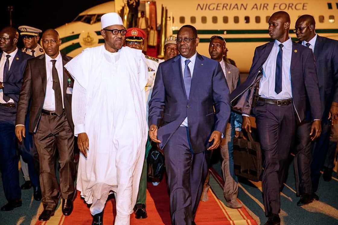 President Buhari arrives Dakar, Senegal ahead of Presidential Inauguration Ceremony on 1st April 2019