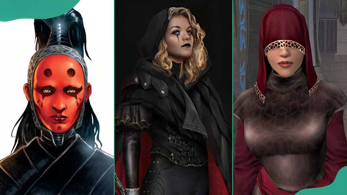 Strongest female Sith lords from the Star Wars universe.