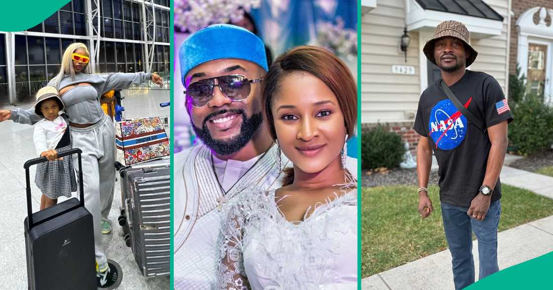 Tacha, Banky W, Adesua Etomi and Jigan have all moved abroad. Tacha, Banky W, Adesua Etomi and Jigan have all moved abroad.